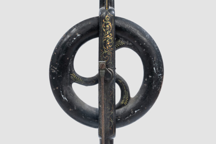 Treadle Drill Detail, Decorative Markings
